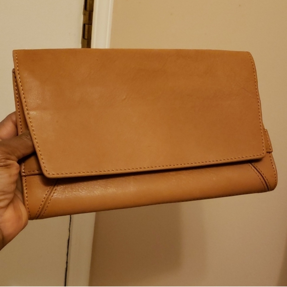 L. L. Bean Leather Clutch